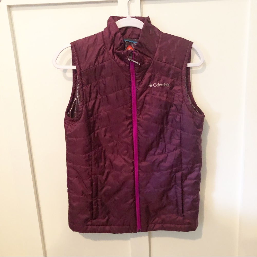 Columbia Girls Omni Heat Puffer Vest xg1849 Purple